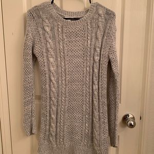 Long Grey Tunic Sweater